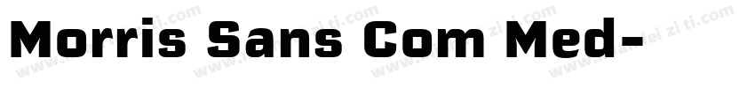 Morris Sans Com Med字体转换